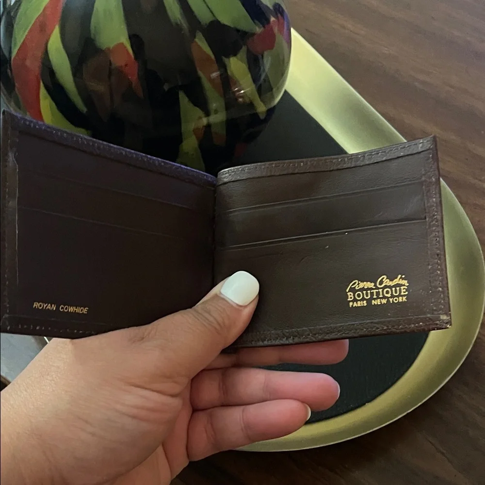 Pierre Cardin Royan Cowhide Brown Money Clip Wallet